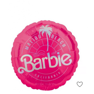 Malibu Beach Barbie Round Foil Balloon, 18in