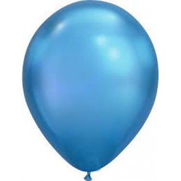 18inch Chrome Color" Chrome Blue 50ct Balloon Bag