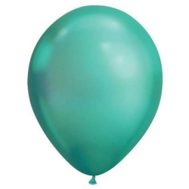 36inch Chrome Green 10ct Balloon Bag