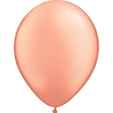 12inch Chrome Color "Chrome Rose Gold 50ct Balloon Bag
