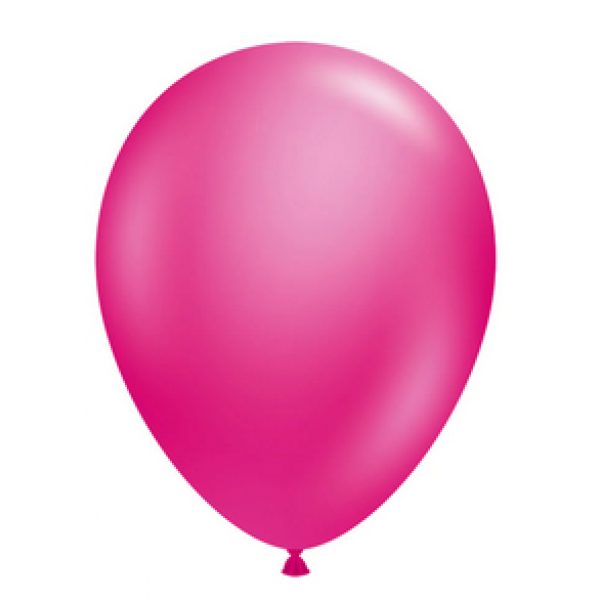 18inch Standard Colors S100" Crystal Fuchsia 25ct Balloon Bag