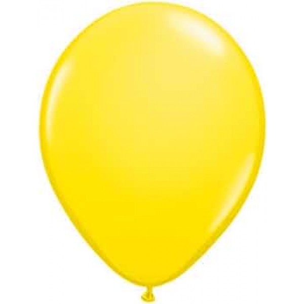 12inch Standard Color C84" Crystal Yellow 100ct Balloon Bag