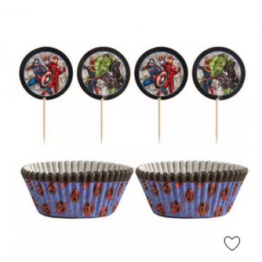 Marvel Powers Unite Cupcake Decorating Kit for 24