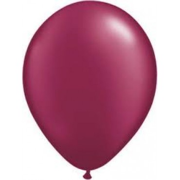 12inch Pearl Color M61" Hot Burgundy 100ct Balloon Bag