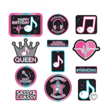 Internet Famous Birthday Cutouts 12ct