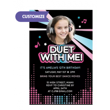 Custom Internet Famous Photo Invitations