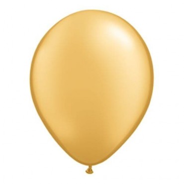 5inch Metallic/Pearl Color M37" Gold 100ct Balloon Bag