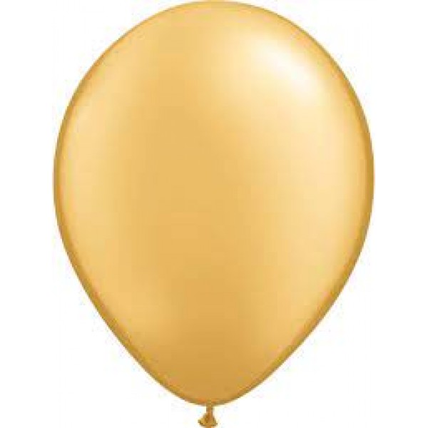 12inch Pearl Color M78" Hot Gold 100ct Balloon Bag