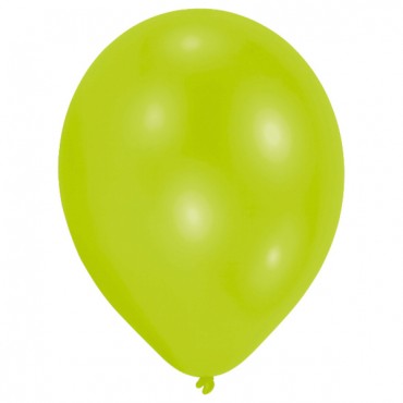 36inch Standard Color S7" Lime Green 10ct Balloon Bag