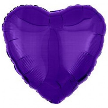 18" Purple Dazzler Heart
