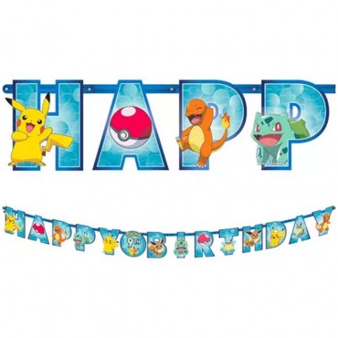 Classic Pokémon Birthday Banner