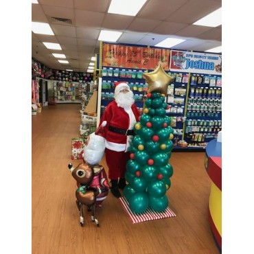 Christmas tree and Santa