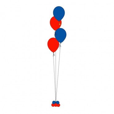 4 Balloons Bouquet Column *** Pic-up or Deliver only***