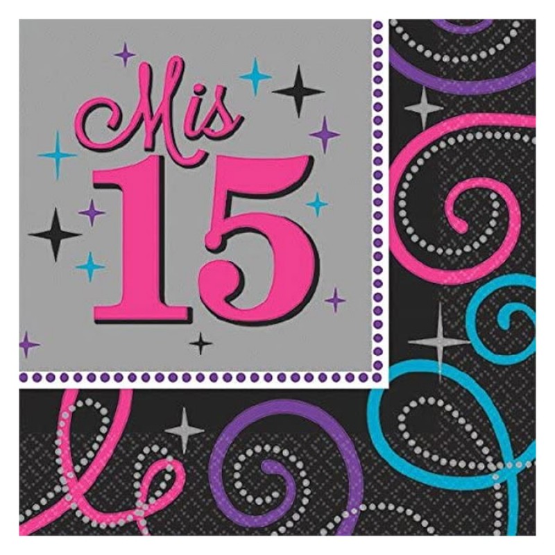 Quinceanera Beverage Napkins